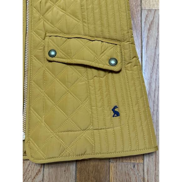 Joules Minx Quilted Vest Golden Mustard Yellow Size 4 NWT - Picture 4 of 11